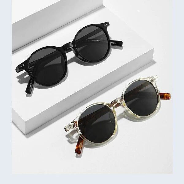 Round-Frame Cross-Border Fashionable Uv Protection  Sunglasses