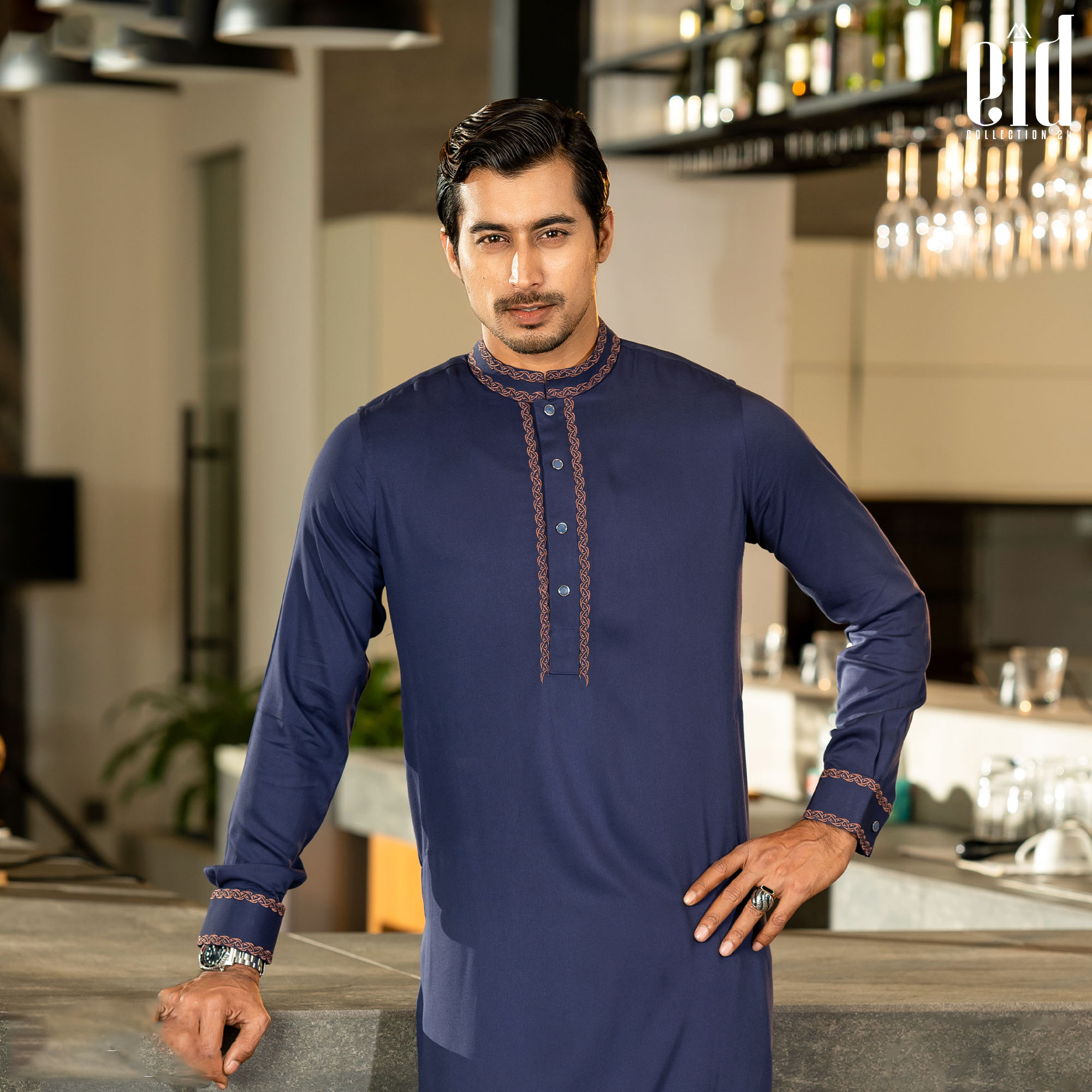 Micro Fabric Black Panjabi